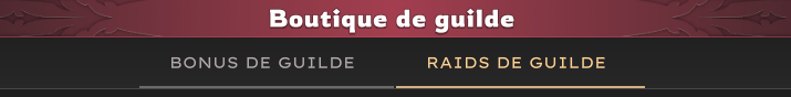 Achat du raid