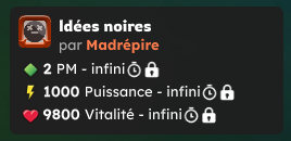 Idées noires intensité 0